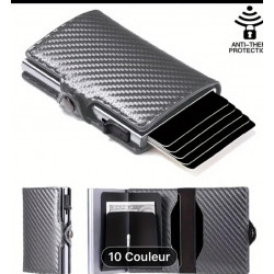 Porte carte noir homme