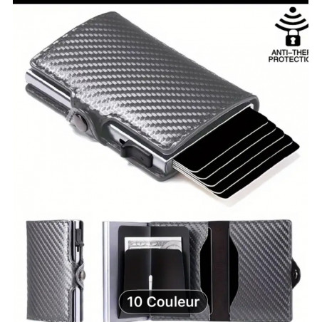 Porte carte noir homme