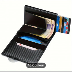 Porte carte  bleu homme