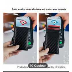 Porte carte  bleu homme