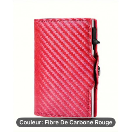 Porte carte  rouge homme